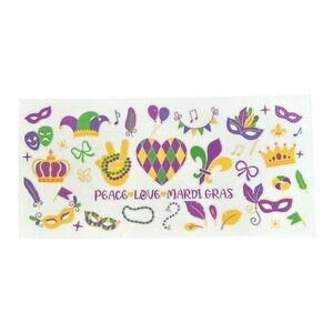 Mardi Gras Cup Decal Wrap 477